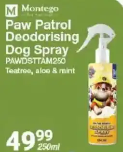 Mica Montego Paw Patrol Deodorising Dog Spray offer