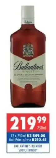 Ultra Liquors Ballantine's Blended Scotch Whisky offer