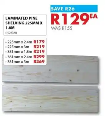 Laminated Pine Shelving
