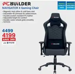 Incredible Connection PCBUILDER NAVIGATOR X Gaming Chair offer