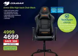 Incredible Connection COUGAR Armor Elite High-back Chair Black offer