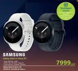 Incredible Connection SAMSUNG Galaxy Watch 9 40mm BT offer