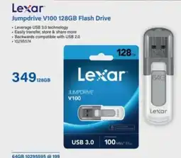 Incredible Connection Lexar Jumpdrive V100 128GB Flash Drive offer
