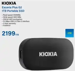 Incredible Connection KIOXIA Exceria Plus G2 1TB Portable SSD offer