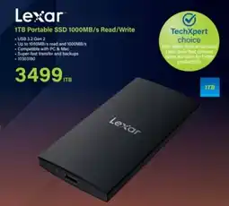 Incredible Connection Lexar 1TB Portable SSD offer