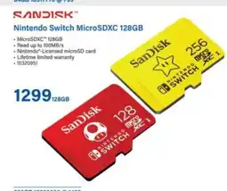 Incredible Connection SanDisk Nintendo Switch MicroSDXC offer