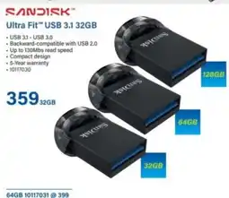 Incredible Connection Sandisk Ultra Fit USB 3.1 offer