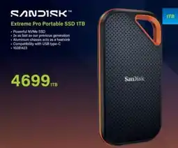 Incredible Connection SanDisk Extreme Pro Portable SSD 1TB offer