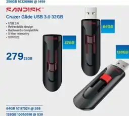Incredible Connection Sandisk Cruzer Glide USB 3.0 offer