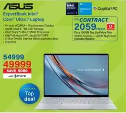 Incredible Connection ASUS ExpertBook Intel Core Ultra 7 Laptop offer
