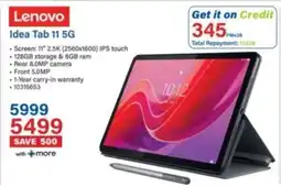 Incredible Connection Lenovo Idea Tab 11 5G offer