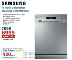 Incredible Connection Samsung 14 Place Dishwasher offer