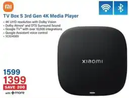 Incredible Connection TV Box S 3rd Gen 4K Media Player Xiaomi offer