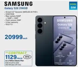 Incredible Connection SAMSUNG Galaxy S26 256GB offer