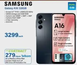 Incredible Connection SAMSUNG Galaxy A16 128GB offer