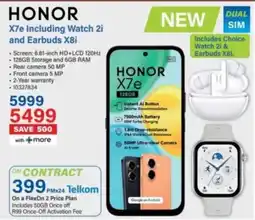 Incredible Connection Honor X7e Including Watch 2i and Earbuds X8i offer