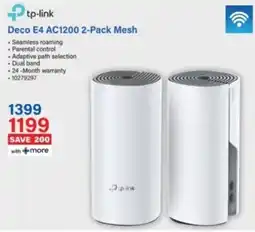 Incredible Connection tp-link Deco E4 AC1200 2-Pack Mesh offer