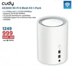 Incredible Connection Cudy AX3000 Wi-Fi 6 Mesh Kit offer
