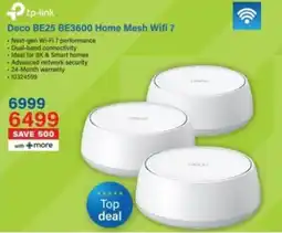 Incredible Connection tp-link Deco BE25 BE3600 Home Mesh Wifi 7 offer