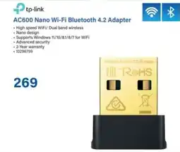 Incredible Connection tp-link AC600 Nano Wi-Fi Bluetooth 4.2 Adapter offer