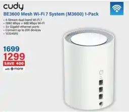 Incredible Connection Cudy BE3600 Mesh Wi-Fi 7 System offer