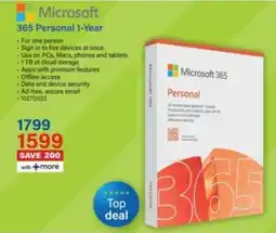 Incredible Connection Microsoft 365 Personal offer