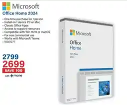 Incredible Connection Microsoft Office Home 2024 offer