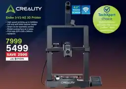 Incredible Connection Creality Ender 3-V3-KE 3D Printer offer