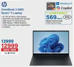 Incredible Connection HP OmniBook 3 AMD Ryzen 5 Laptop offer