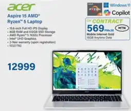 Incredible Connection Acer Aspire 15 AMD Ryzen 5 Laptop offer