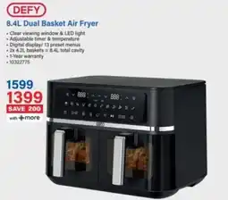 Incredible Connection DEFY 8.4L Dual Basket Air Fryer offer