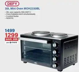 Incredible Connection DEFY 30L Mini Oven MOH2330BL offer