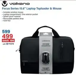 Incredible Connection Volkano Focus Series 15.6" Laptop Toploader & Mouse offer