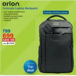 Incredible Connection Orion Colorado Laptop Backpack offer