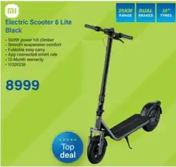 Incredible Connection Electric Scooter 6 Lite Black offer