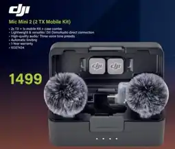 Incredible Connection DJI Mic Mini 2 (2 TX Mobile Kit) offer