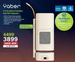Incredible Connection Yaber T1 Pro Smart Portable Full HD Projector offer