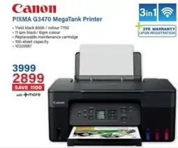Incredible Connection Canon PIXMA G3470 MegaTank Printer offer