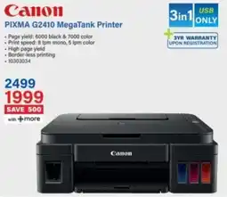 Incredible Connection Canon PIXMA G2410 MegaTank Printer offer