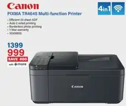 Incredible Connection Canon PIXMA TR4645 Multi-function Printer offer