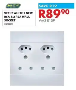 Chamberlain VETI 2 WHITE 2 NEW RSA & 2 RSA WALL SOCKET offer
