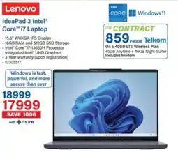 Incredible Connection Lenovo IdeaPad 3 Intel Core i7 Laptop offer