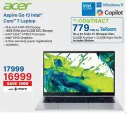 Incredible Connection Acer Aspire Go 15 Intel Core 7 Laptop offer