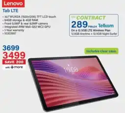 Incredible Connection Lenovo Tab LTE offer