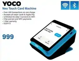 Incredible Connection YOCO Neo Touch Card Machine offer