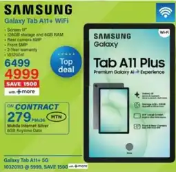 Incredible Connection SAMSUNG Galaxy Tab A11+ WiFi offer