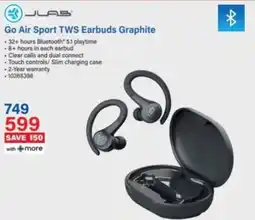 Incredible Connection JLAB Go Air Sport TWS Earbuds Graphite offer