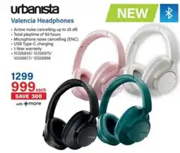 Incredible Connection Urbanista Valencia Headphones offer