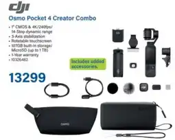 Incredible Connection DJI Osmo Pocket 4 Creator Combo offer