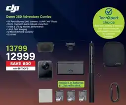 Incredible Connection DJI Osmo 360 Adventure Combo offer
